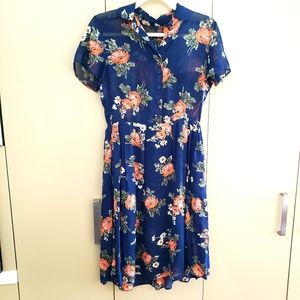 ReformationbChiffon  Floral Dress